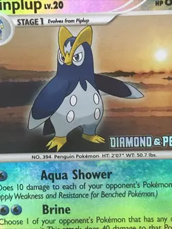 PRINPLUP Lv. 20 (58/130) Pokemon Diamond & Pearl Reverse Holo 2007 Pokemon - Image 2