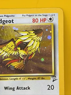 PIDGEOT ( 14/130 ) 1999-2000 Wizards Pokemon Base Set 2 Swirl Holo Rare - Image 4