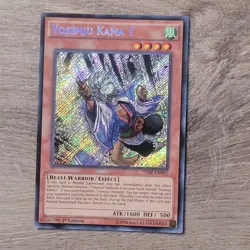 YuGiOh Yosenju Kama 1 Holo Rare THSF-EN003 1996 1st Edition The Secret Forces - Image 1