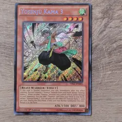 YuGiOh Yosenju Kama 3 Holo Rare THSF-EN005 1996 1st Edition The Secret Forces - Image 1