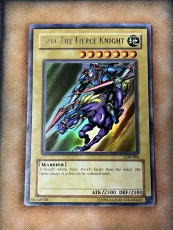 Yugioh Gaia The Fierce Knight LOB-006 Original Print NM-M - Image 1