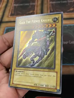 Yugioh Gaia The Fierce Knight LOB-006 Original Print NM-M - Image 2
