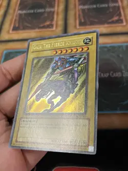 Yugioh Gaia The Fierce Knight LOB-006 Original Print NM-M - Image 3