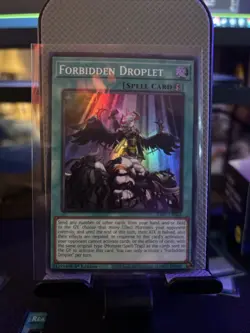 Yugioh Forbidden Droplet RA01-EN064 1st Edition Super Rare NM - Image 1