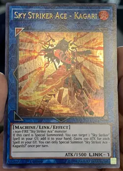 Yugioh Sky Striker Ace Kagari (Alt Art) DUOV-EN060 Ultra Rare 1st Ed NM w/Track - Image 4