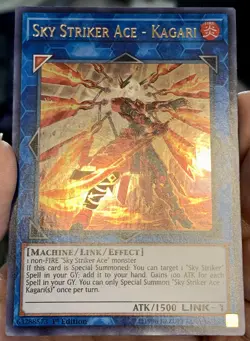 Yugioh Sky Striker Ace Kagari (Alt Art) DUOV-EN060 Ultra Rare 1st Ed NM w/Track - Image 5