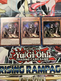 3x Morgana The Witch Of Eyes Super Rare 1St Edition DUAD-EN026 Yugioh Playset - Image 1