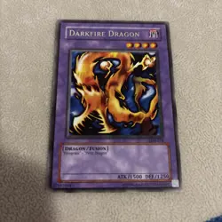 Darkfire Dragon LOB-019 Rare Yugioh NM - Image 1