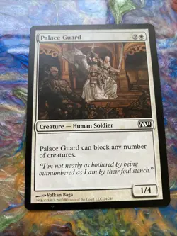 Magic the Gathering Palace Guard Card 2010 Tcg Regular - Image 1