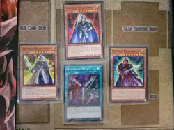YUGIOH LEGENDARY KNIGHT SET TIMAEUS + CRITIAS + HERMOS + LEGEND OF HEART COMMON - Image 1