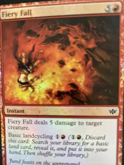 MTG Fiery Fall FOIL Modern Masters Red Common MAGIC THE GATHERING CARD TCG - Image 2