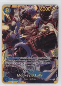 2025 One Piece Card Game: A Fist of Divine Speed OP11 SEC Monkey D Luffy 12u8 - Image 1