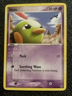 Pokemon TCG Natu EX Sandstorm 69/100 Regular Common Card 2004 Played LP - Image 1