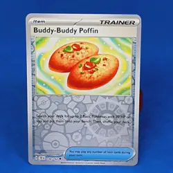 Buddy-Buddy Poffin Reverse Holo 144/162 Temporal Forces Card Pokemon 2024 - Image 1