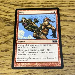 Fling MTG Magic the Gathering Card NM Near Mint Core Set M11 - Image 1