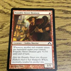 Magic the Gathering MTG Foundry Street Denizen 92/249 Tcg Card - Image 1