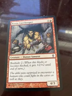 MAGIC THE GATHERING SAVIORS OF KAMIGAWA RONIN CAVEKEEPER CARD TCG CCG - Image 2
