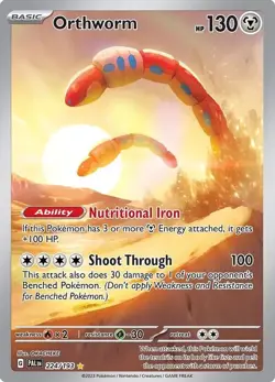 Orthworm - 224/193 - Pokemon Paldea Evolved Illustration Rare Card NM - Image 1