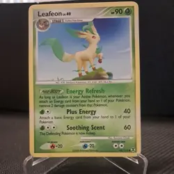 Pokemon Card Leafeon LV.49 45/111 Non-Holo LP Rising Rivals Set - Image 1