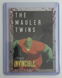 SDCC 2025 Invincible The Mauler Twins Blood Splatter Promo Card #204 1/100 - Image 1