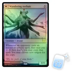 FOIL WANDERING ARCHAIC Strixhaven: School Of Mages STX Magic MTG MINT CARD - Image 1