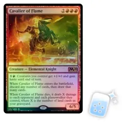 FOIL CAVALIER OF FLAME Core Set 2020 M20 Magic MTG MINT CARD - Image 1