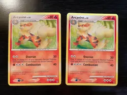x2 ARCANINE 50/147 - NON-Holo - Supreme Victors 2009 - Pokemon Card LP/MP - Image 1