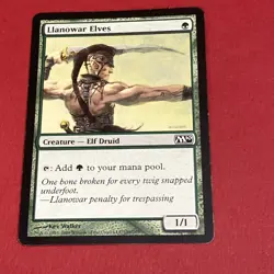 Magic The Gathering MTG 2010 M11 Card Llanowar Elves 184/249 Regular - Image 1
