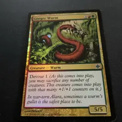 GORGER WURM FOIL Alara Reborn MTG Magic the Gathering Cards TCG - Image 1