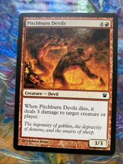 Magic the Gathering - MTG Red Pitchburn devils Regular Card - Image 1