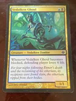 Magic the Gathering VEDALKEN GHOUL 32/145 Alara Reborn 2009 Gold Foil Common MTG - Image 3