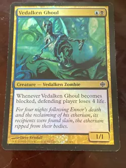 Magic the Gathering VEDALKEN GHOUL 32/145 Alara Reborn 2009 Gold Foil Common MTG - Image 4