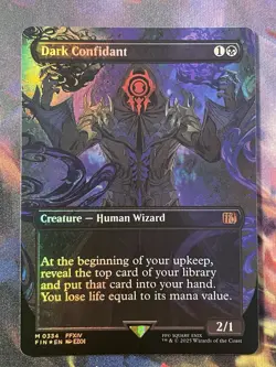 Dark Confidant Borderless (NM Foil) FIN-0334 Mythic MTG - Image 1
