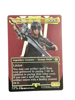MTG Noctis, Prince of Lucis (Borderless) FIN #0401 - Image 1
