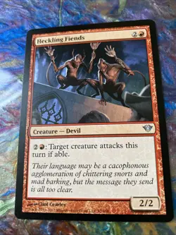Heckling Fiends Dark Ascension Regular Magic The Gathering MTG 2/2 1993-2012 - Image 1