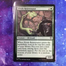 MTG Elvish Rejuvenator Outlaws of Thunder Junction Commander 0191 NM - Image 1