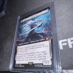 Mtg. Sephiroth, Fabled SOLDIER. #451. Borderless. Final Fantasy. Pack Fresh - Image 3