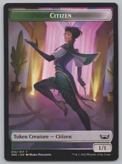 MTG (10) Citizen Token - Streets of New Capenna (SNC) 12/17 -s64 - Image 2