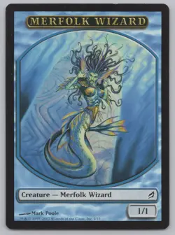 MTG (10) Merfolk Wizard Token - Lorwyn (LRW) 4/11 -s62 - Image 2