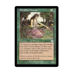 WOTC MtG Onslaught Bloodline Shaman (U) (Foil) EX - Image 1
