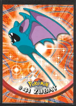 Zubat #41 Pokemon 1999 Topps TV Animation Edition Series 1 Blue Logo - Image 1