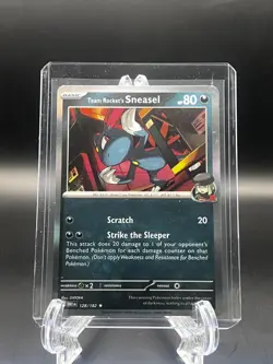Team Rocket's Sneasel 128/182 Holo Destined Rivals DRI -Near Mint- Pokemon TCG - Image 1