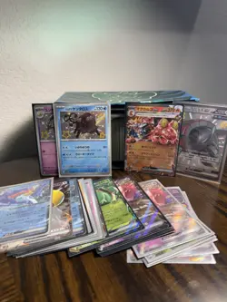 Bulk Lot of 600+ Japanese Pokemon Cards Includes EX, SHINY, HOLOS, REVERSE, Etc. - Image 1