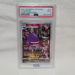 2022 Japanese Pokemon Dark Phantasma Gengar CHR 074/071 - PSA 9 - MINT - Image 1