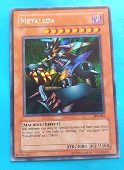 YUGIOH METALZOA #TFK002 PRIZMATIC SECRET RARE HOLO VERY LIGHT PLAY - Image 2