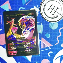 Pokemon Urshifu VMax Black & Gold Foil Holo Textured Fan Art Card Nintendo - Image 1