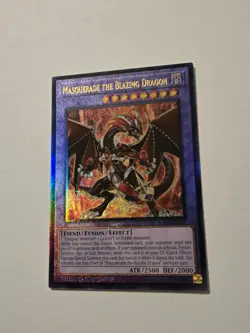 Yu-Gi-Oh! Masquerade the Blazing Dragon 1st Edition Secret Rare Card RA02-EN022 - Image 1