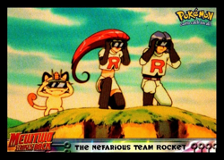 1998 Topps Pokemon Mewtwo Strikes Back Card #12 - "The Nefarious Team Rocket" - Image 1
