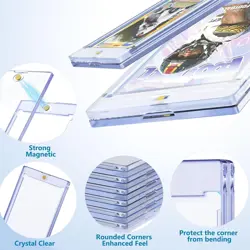 Kitoyz 12 ct Magnetic Card Holder for Trading Cards, 35PT Baseball 12P, Clear - Image 4
