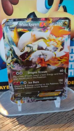 WHITE KYUREM EX Boundaries Crossed POKEMON Full-Art Holo 2012 Trading Card 103 - Image 1